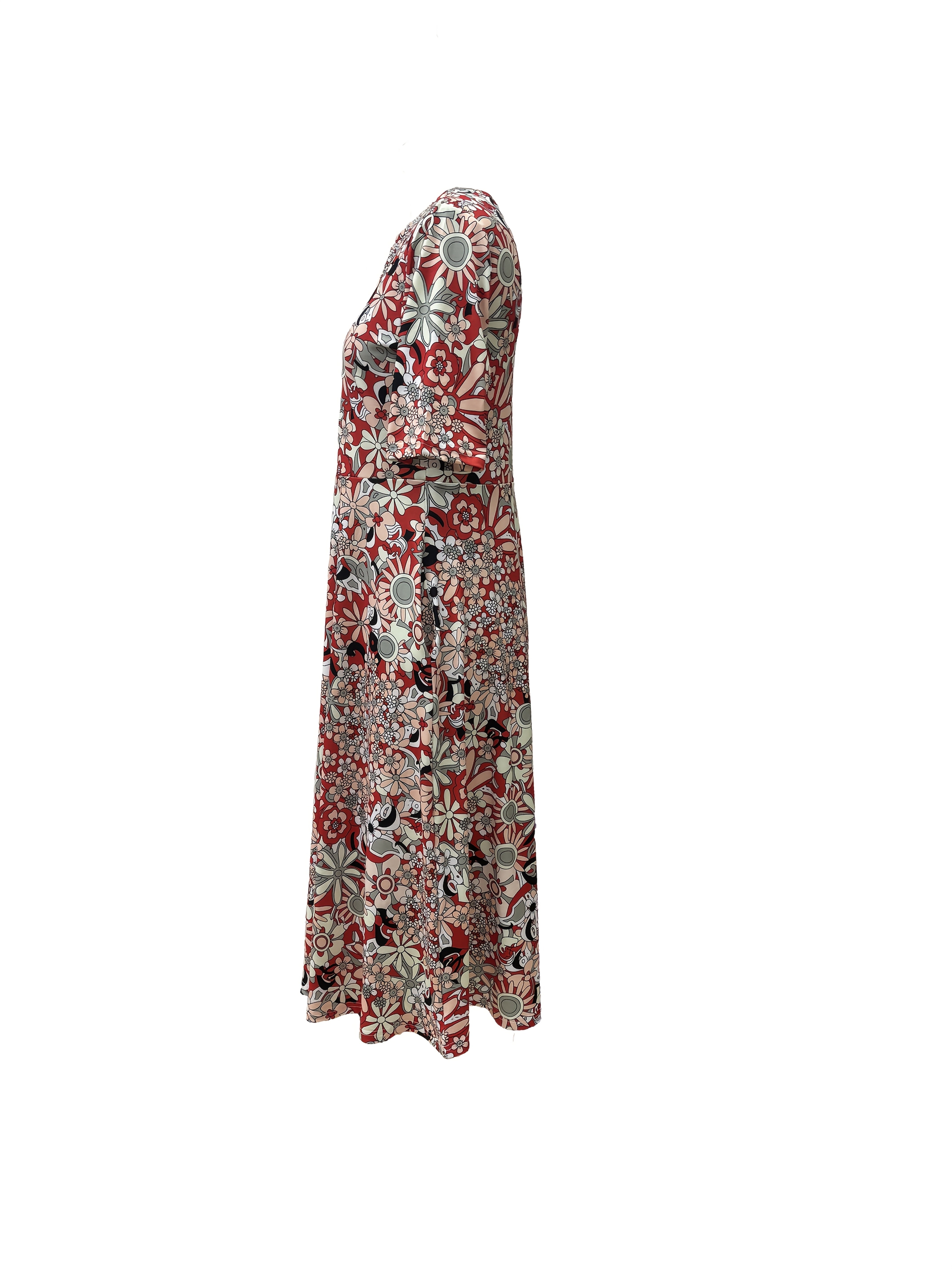 Rosavelle™ | Vintage Floral Pocket Maxi Dress