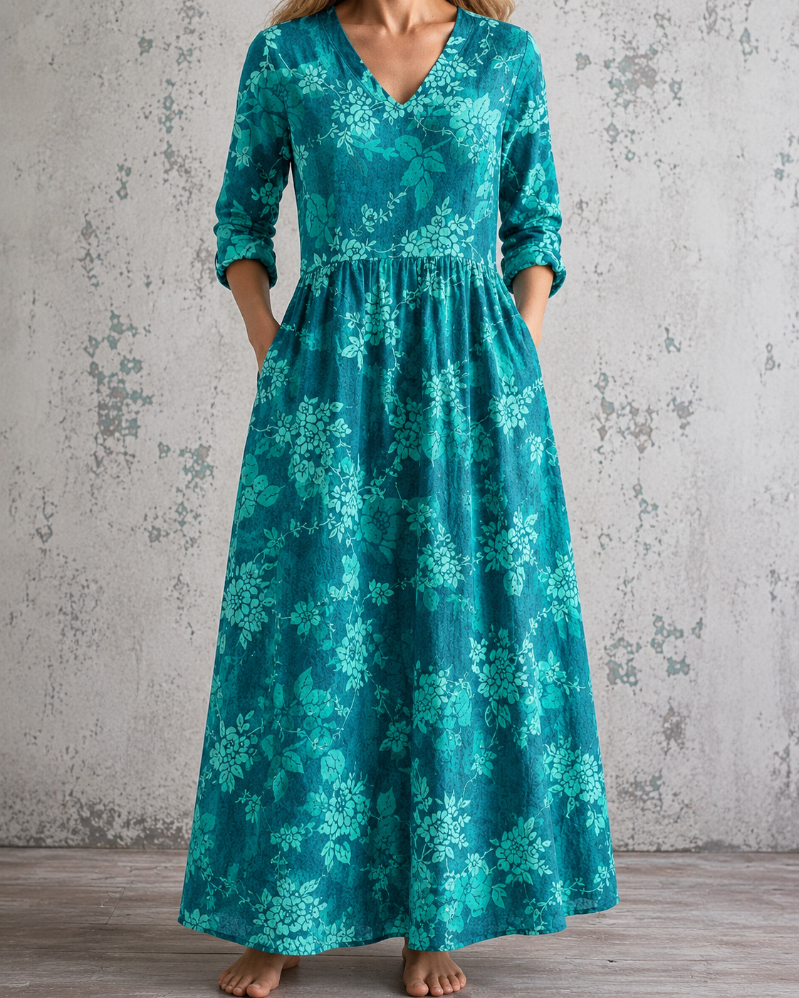 MARIE™ | FLORAL LINEN SUMMER DRESS