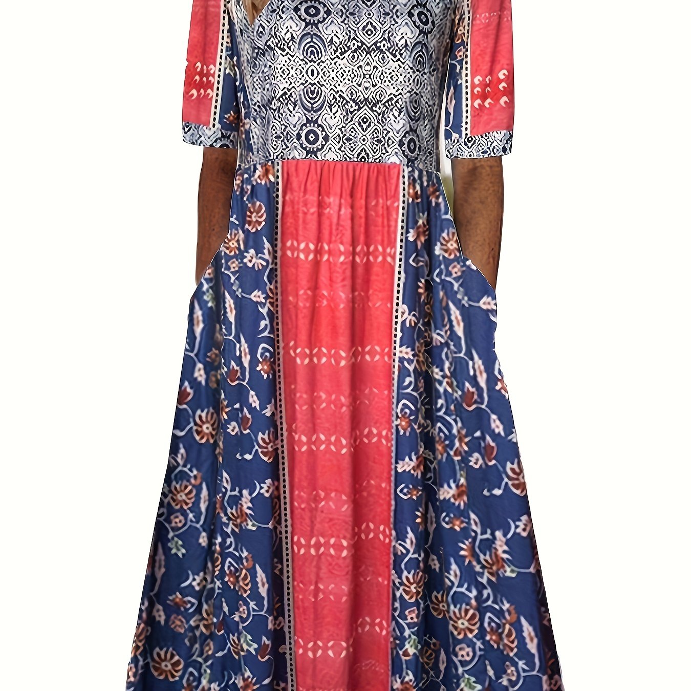 Elarisse™ | Bohemian Floral Pocket Maxi