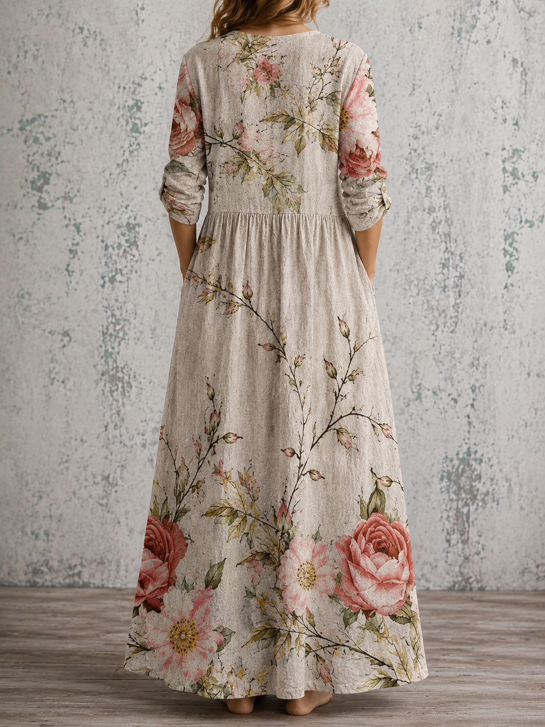 BELLA™ | FLORAL LINEN SUMMER DRESS