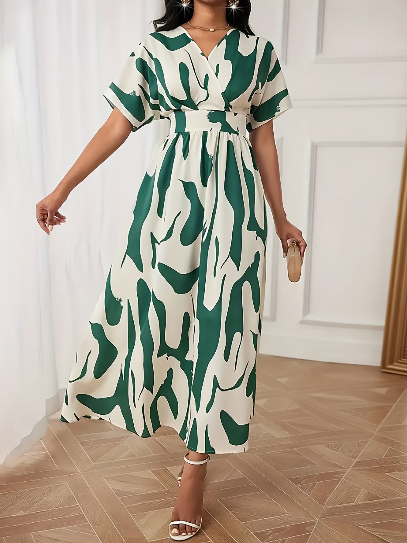 Veloura™ | Elegant Flowing Statement Maxi