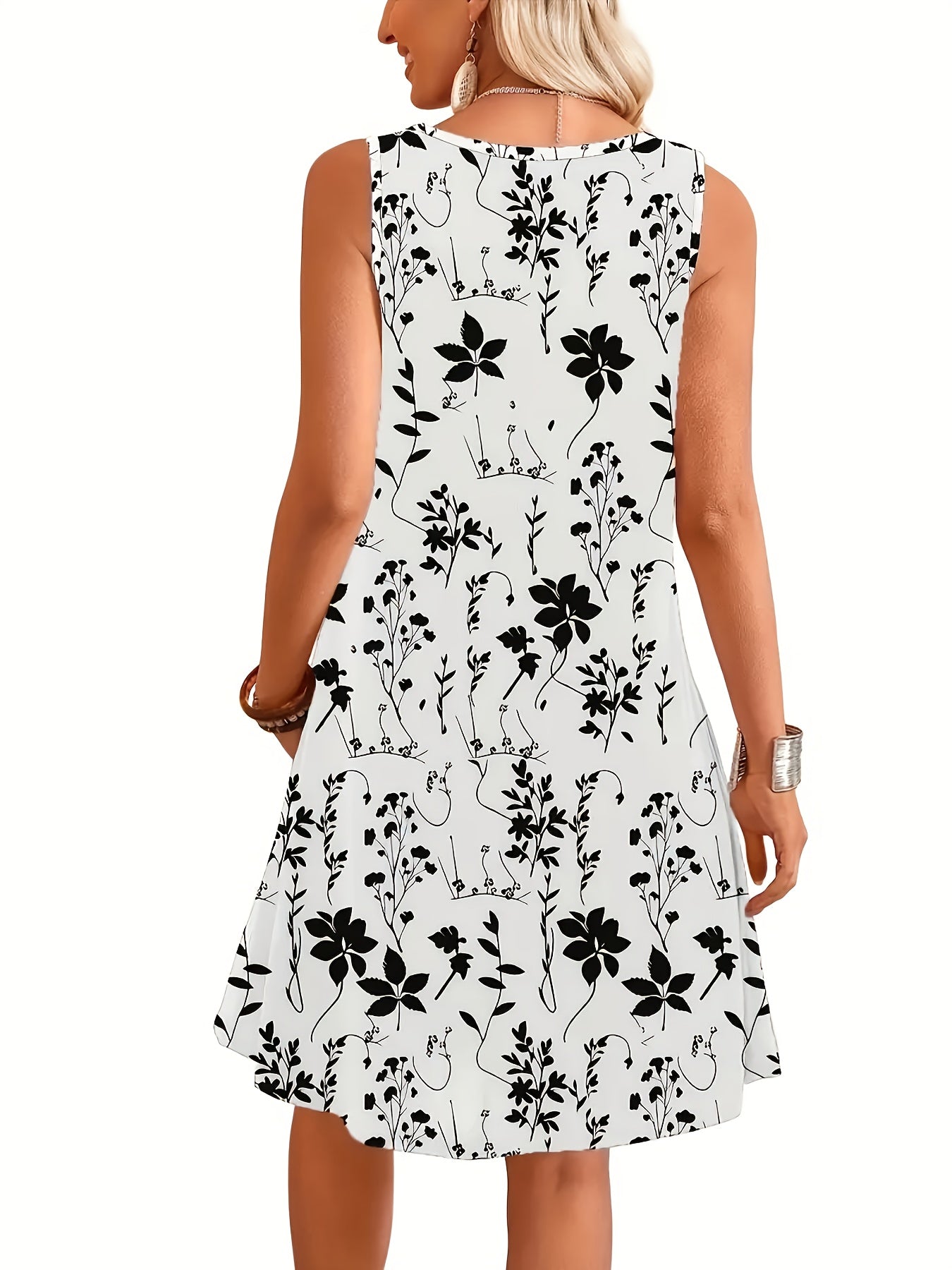 Serelise™ | Elegant Floral Swing Dress