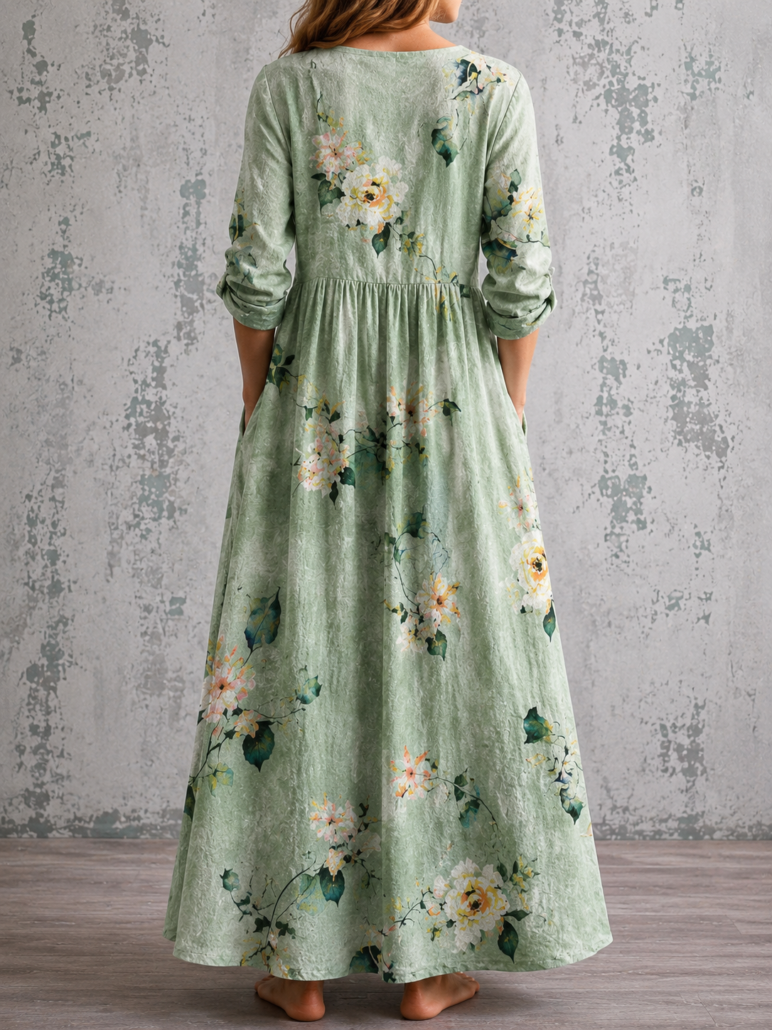 MAYA™ | FLORAL LINEN SUMMER DRESS