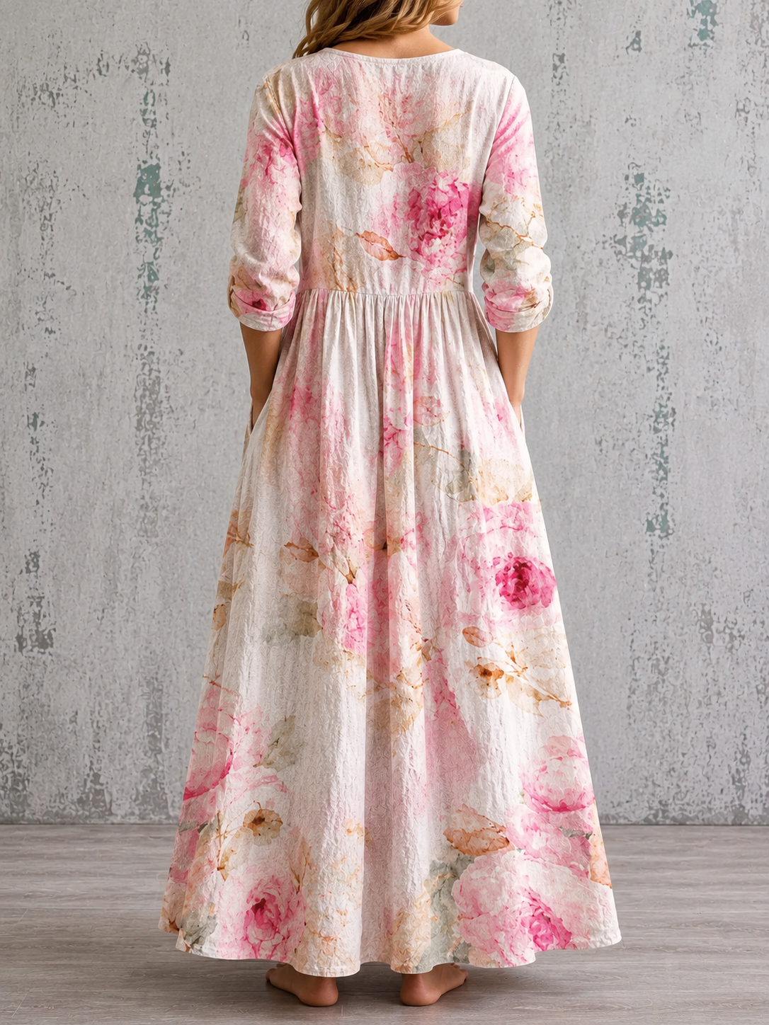 BARBARA™ | FLORAL LINEN SUMMER DRESS