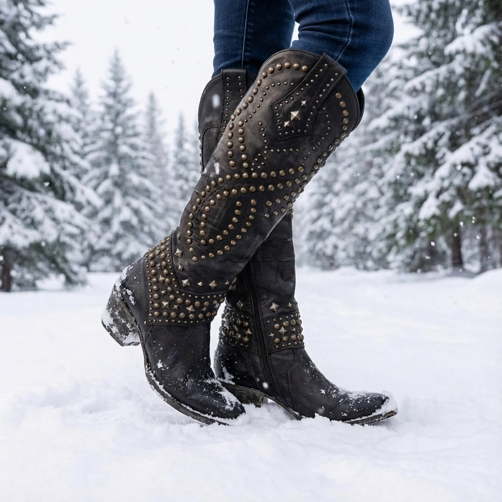Olivia™ | Western Knee-High Boots