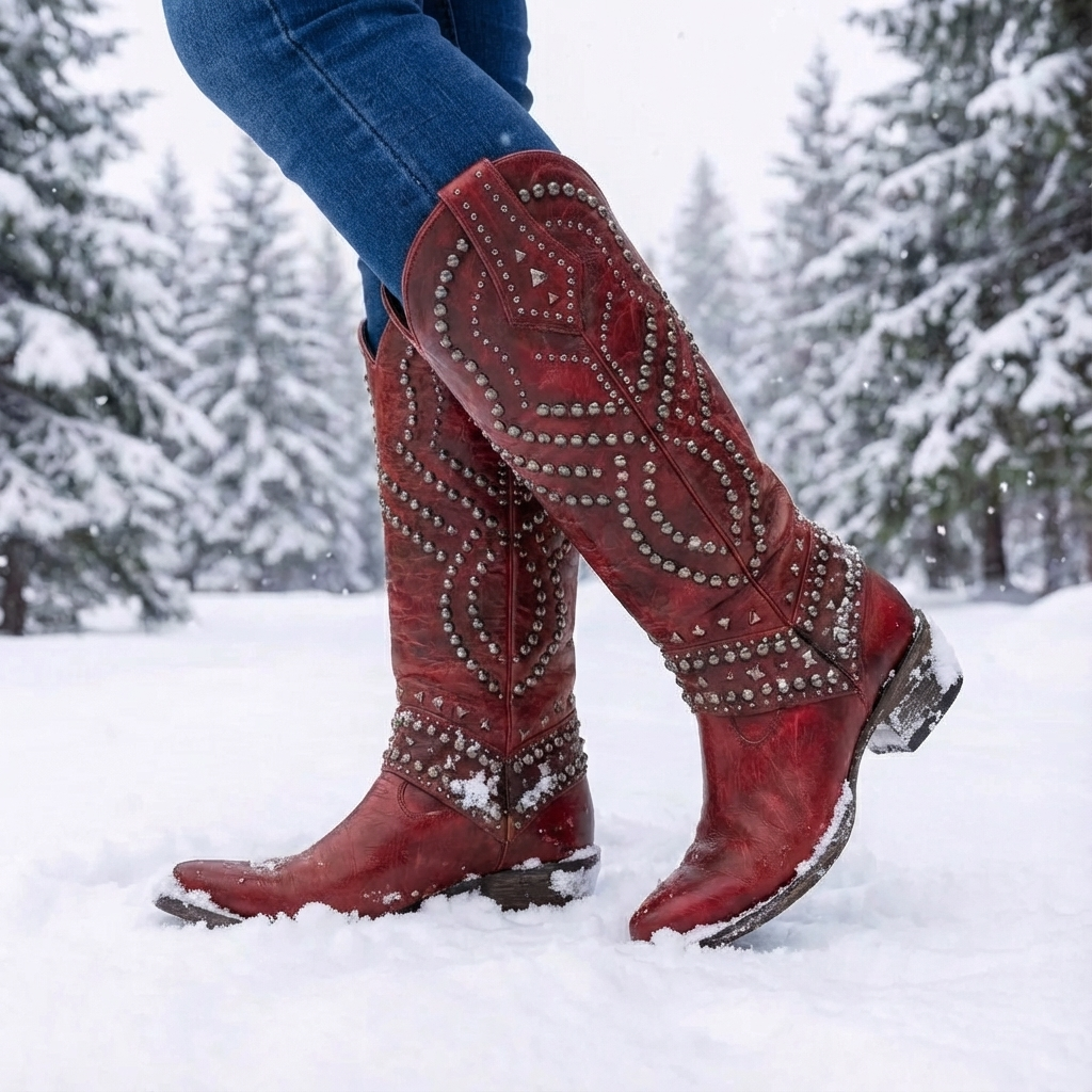 Olivia™ | Western Knee-High Boots