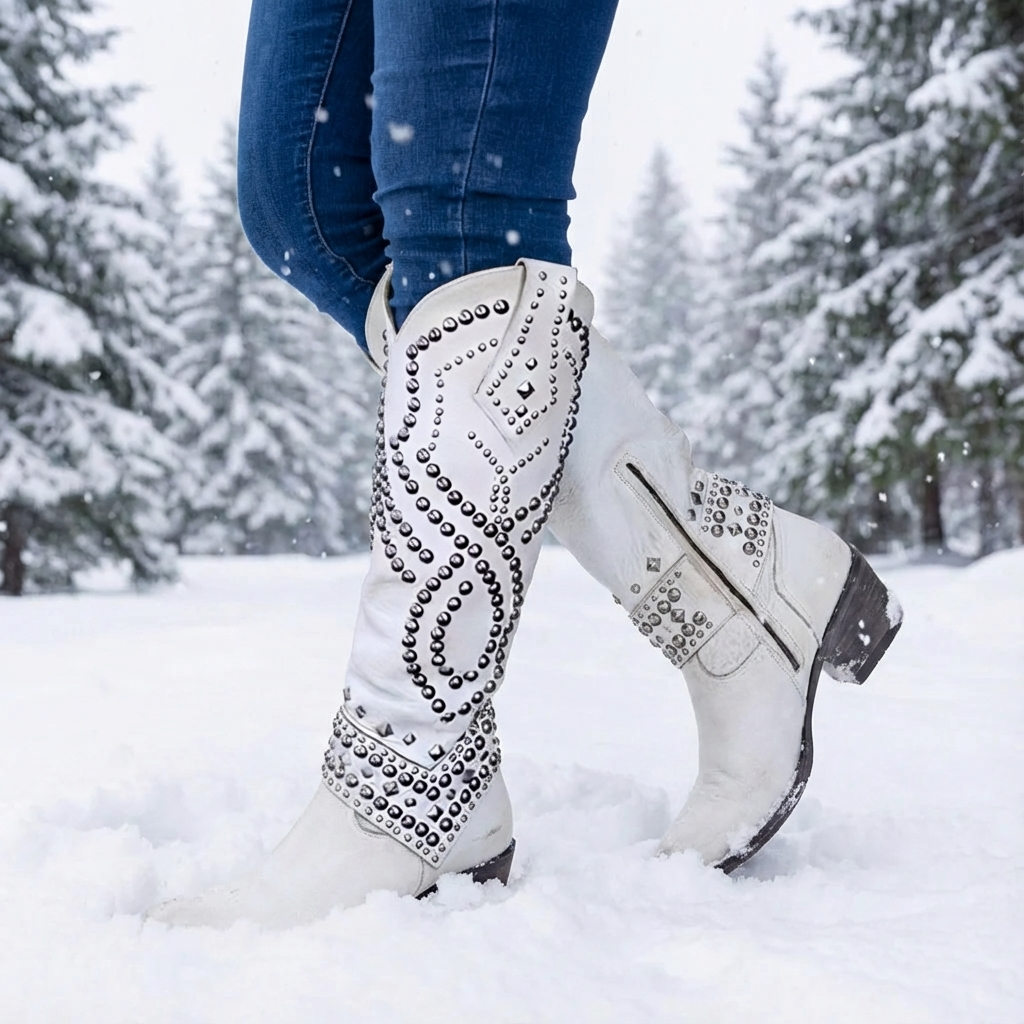 Olivia™ | Western Knee-High Boots